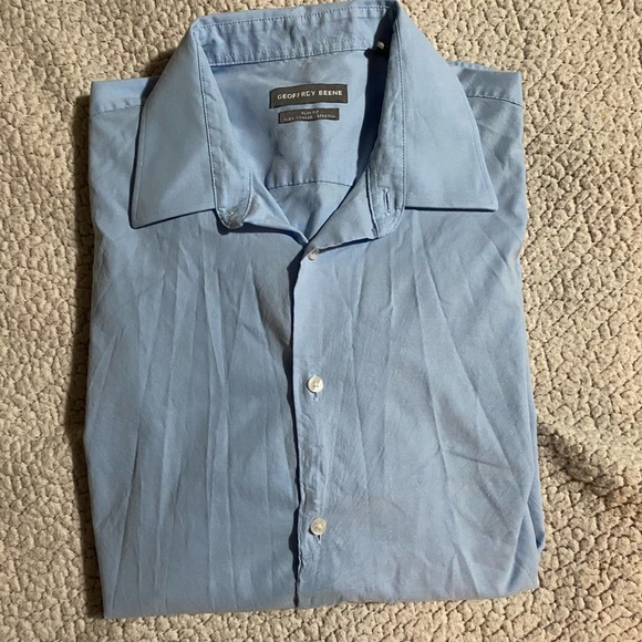 🖐🏼5 for $25- blue geoffrey Beene button down - Picture 1 of 7